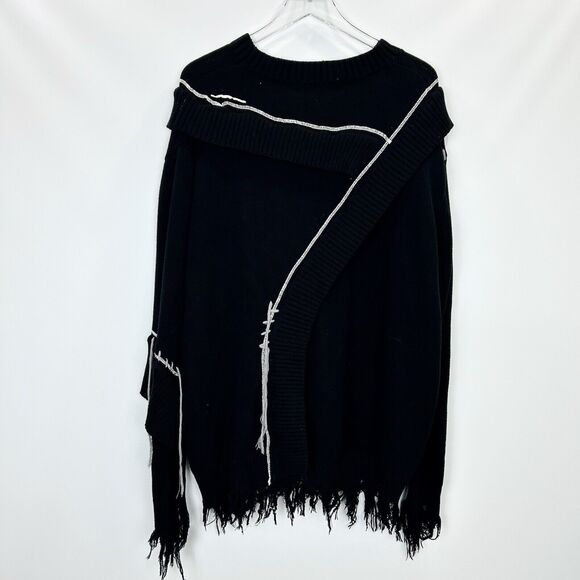 Harsh and Cruel Irregular Deconstruction Sweater Streetwear Goth Alternative M - Picture 3 of 8
